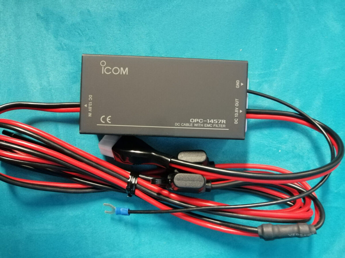 ICOM OPC-1457R Cavo alimentazione con filtro, ricambio originale per Ic7000/7300/7300mk2 - immagine 1
