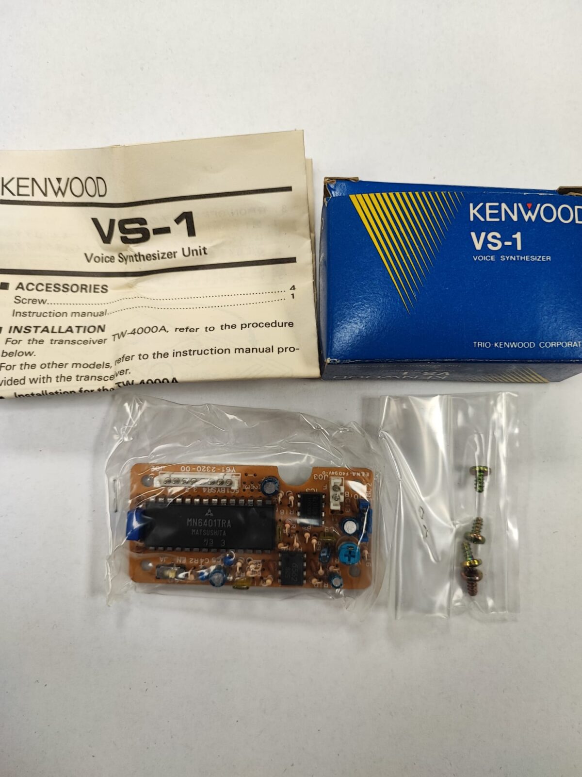 VS1 KENWOOD VS-1 - VOICE SYNTHESIZER UNIT - N.O.S. - immagine 1